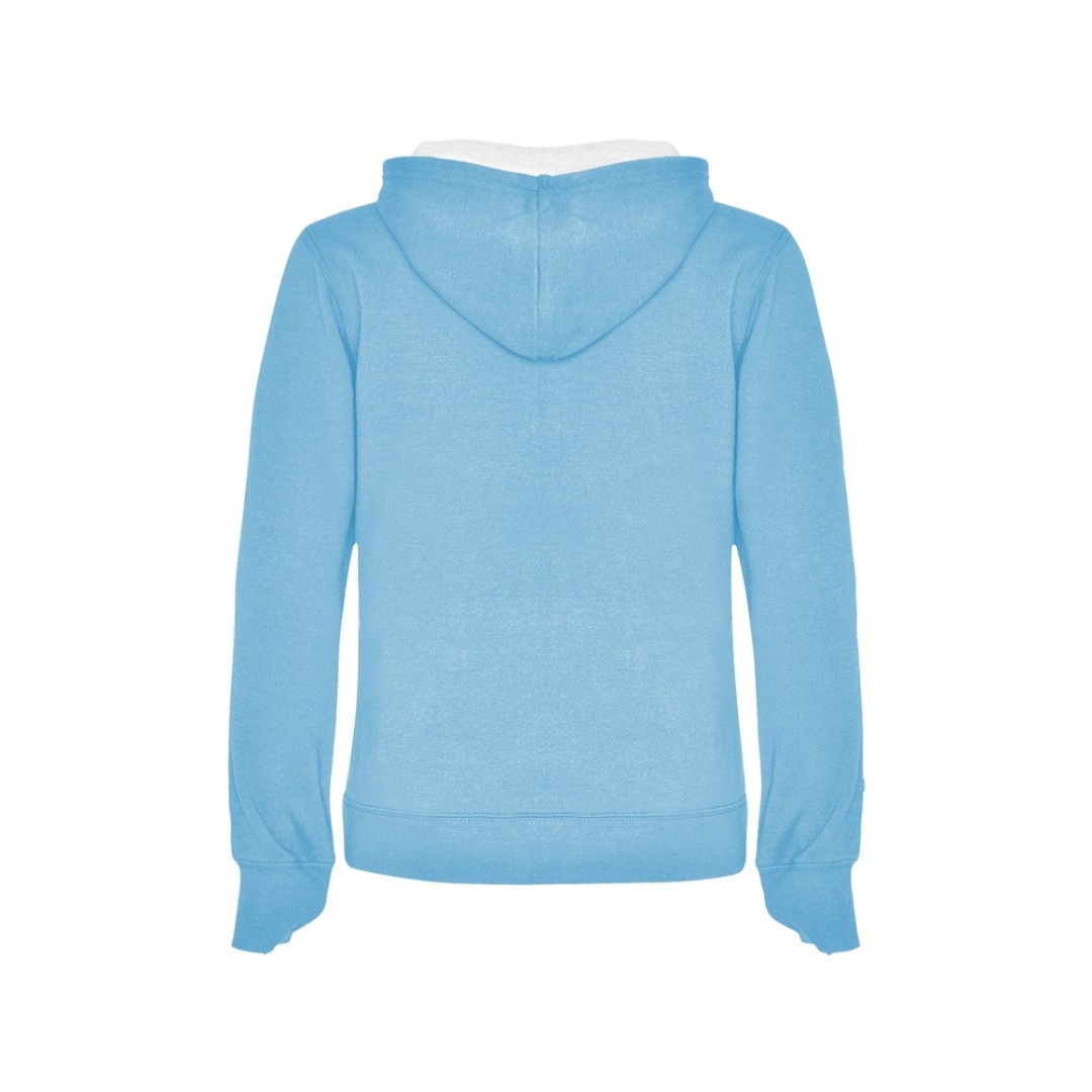 Толстовка с капюшоном "Urban" женская, небесно-голубой/белый