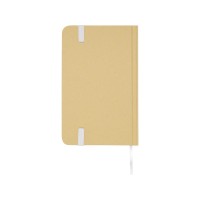 Reed блокнот формата А6 из переработанного материала в твердой обложке с простыми страницами - Белый