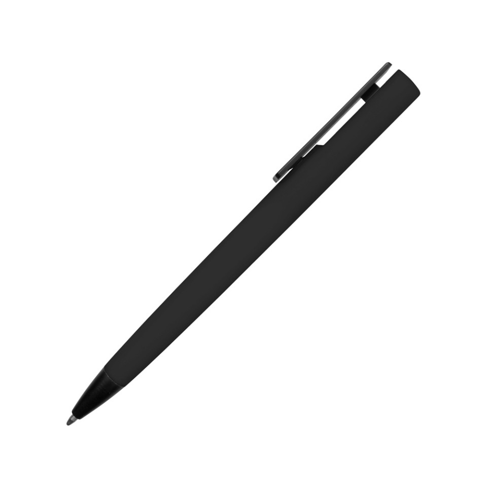 Ручка пластиковая soft-touch шариковая «Taper», черный