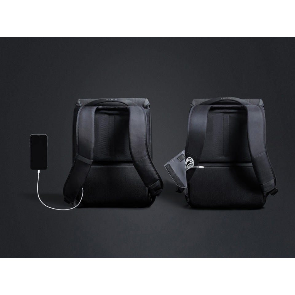 Водостойкий антикражный рюкзак Clickpack для ноутбука 15.6", черный