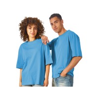 Футболка оверсайз «Liyon» унисекс, лазурный