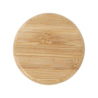 Lume бутылка из матового содово-известкового стекла объемом 500 мл с бамбуковой крышкой - Белый