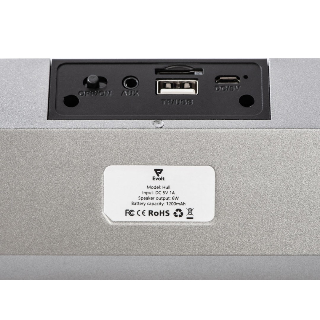 Портативная стереоколонка «Hull», 2 * 3 Вт, серый