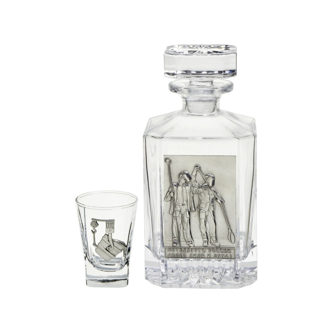 Набор со штофом МЕТАЛЛУРГИ