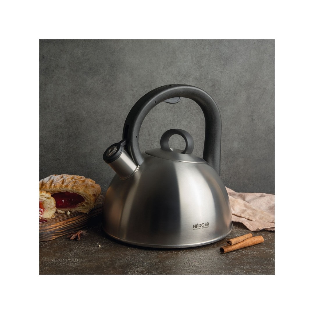 Чайник со свистком, 2,5 л, NADOBA, серия MARIKA