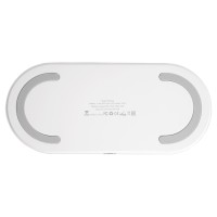 Ночник с беспроводной зарядкой и RGB подсветкой "Miracle", 15 Вт, белый