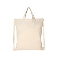 Рюкзак со шнурком Pheebs из 210 г/м2 переработанного хлопка, натуральный