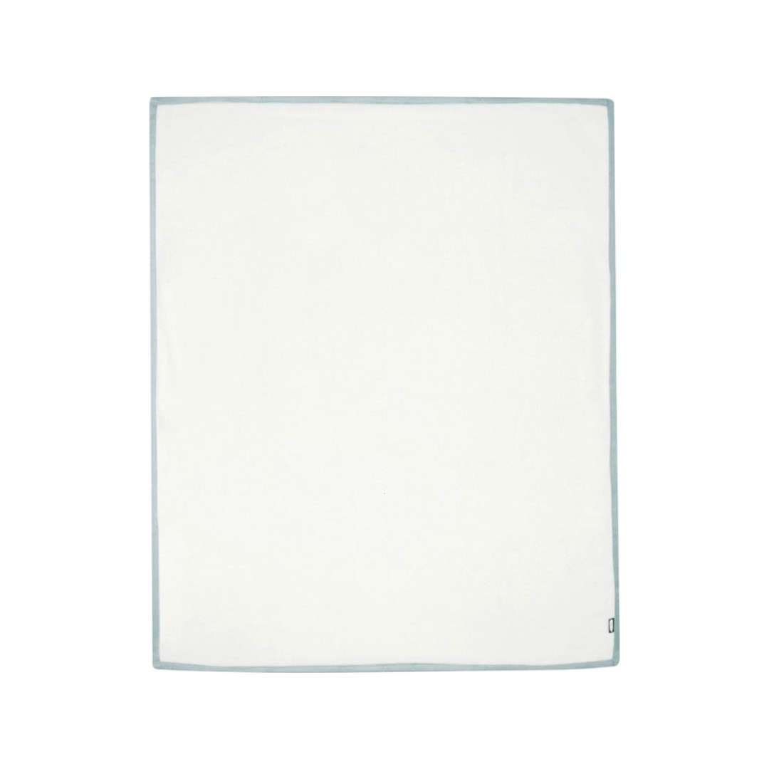 Плед Marigold из флиса из вторичного ПЭТ и искусственного меха, серый/белый