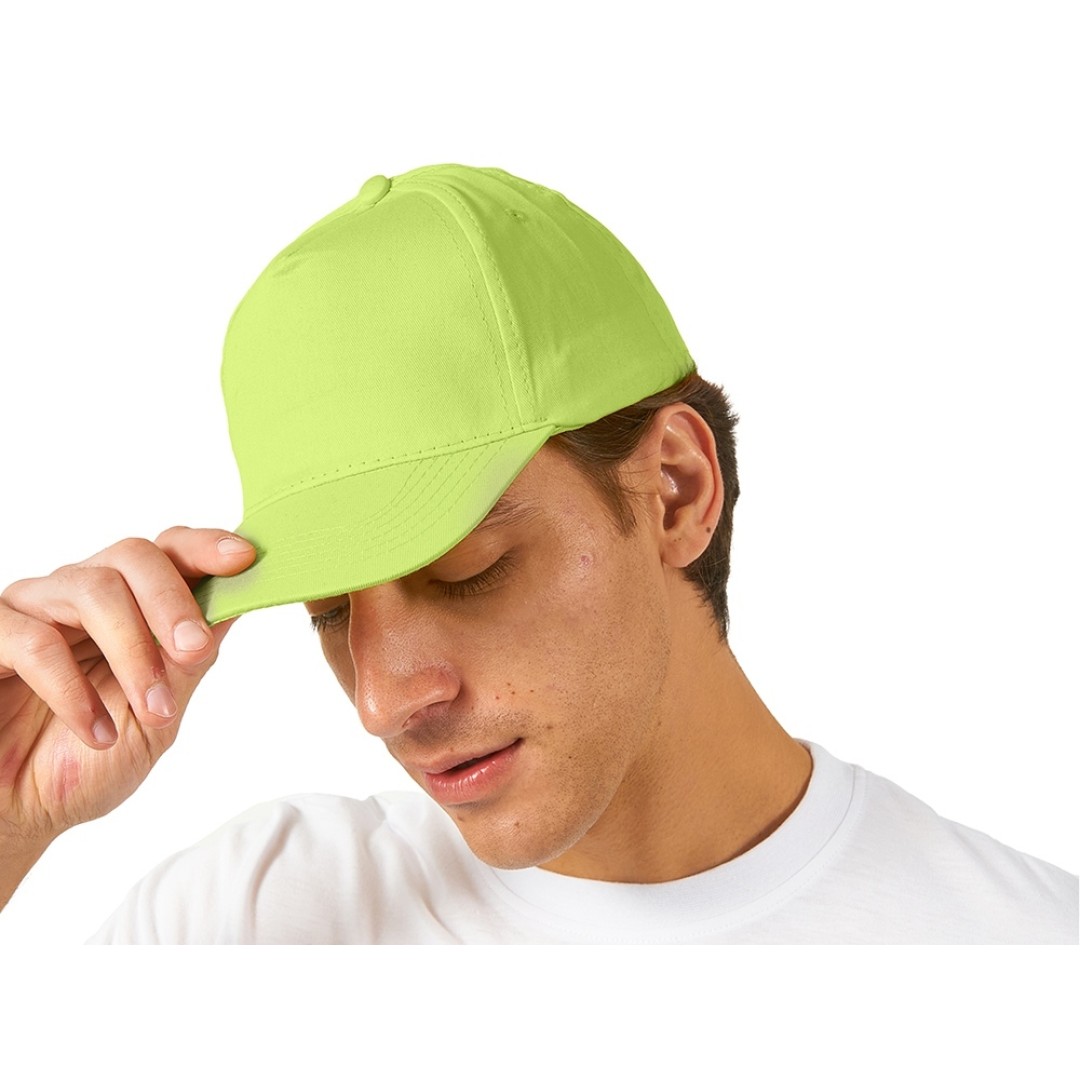 Бейсболка "Memphis" 5-ти панельная 165 гр, зеленое яблоко