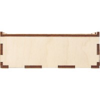 Деревянная подарочная коробка, 122 х 45 х 122 мм