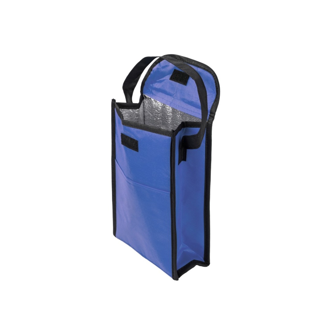 Сумка-холодильник Reviver на липучке из нетканого переработанного материала, синий