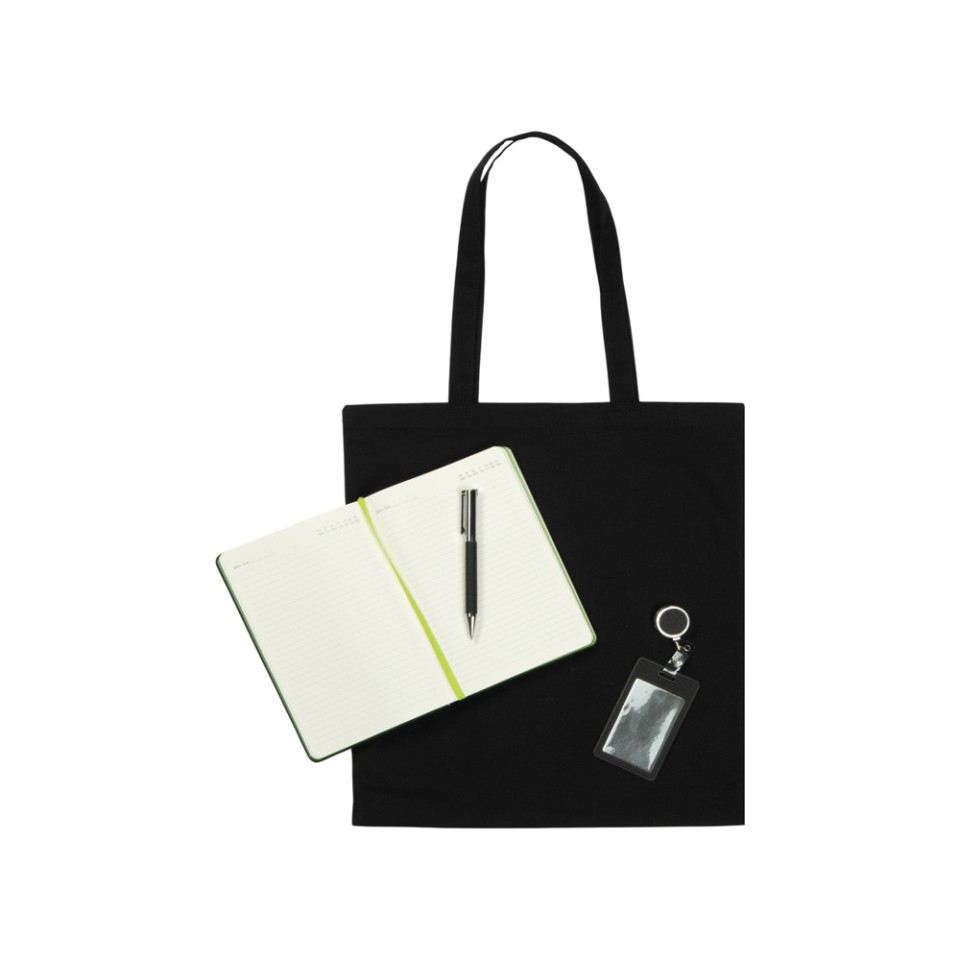 Welcome pack "Favorite Boss", черный/зеленое яблоко