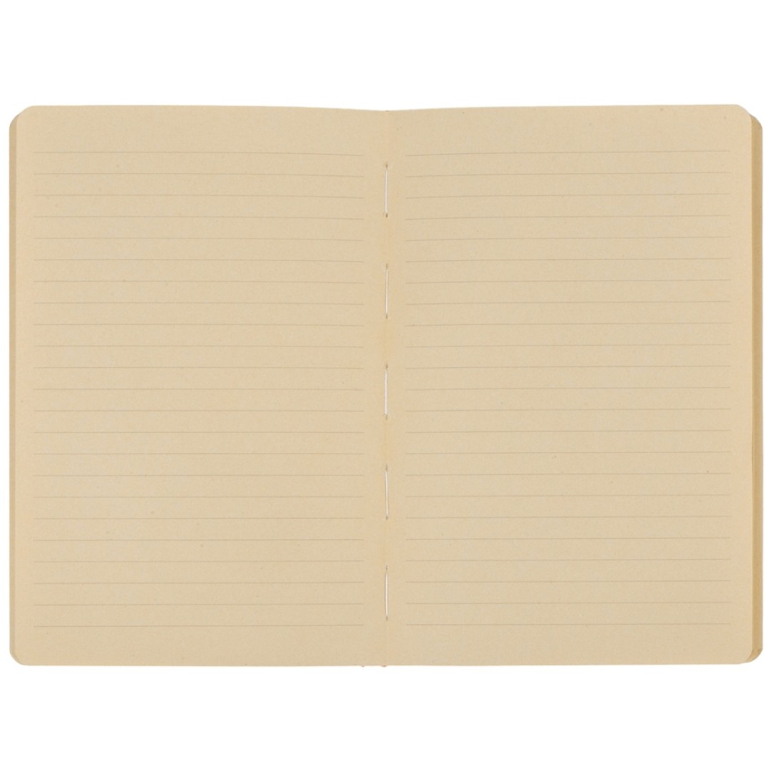 Блокнот А5 из переработанного тростника и RPET "Adiantum", 80 листов, гибкая обложка, зеленое яблоко