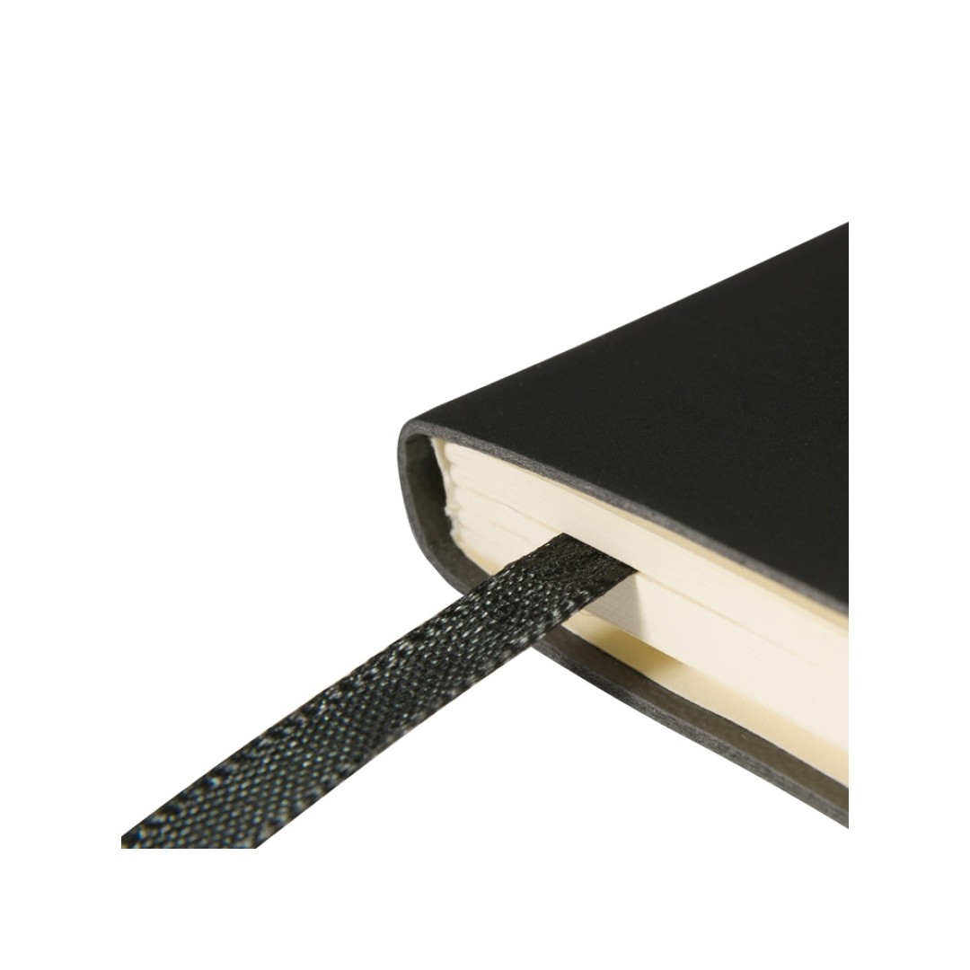 Блокнот А5  "City Flex" на резинке, черный