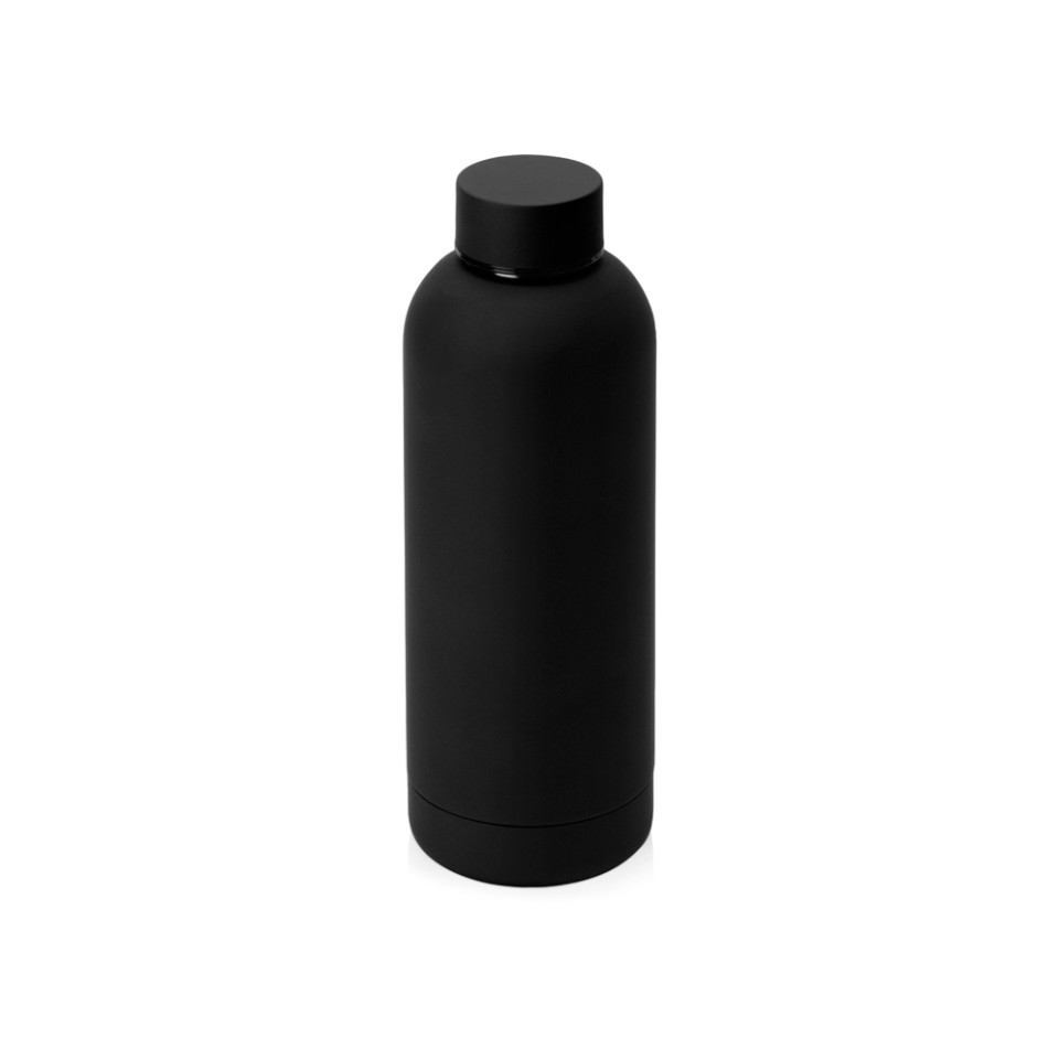 Вакуумная термобутылка "Cask" Waterline, soft touch, 500 мл, черный