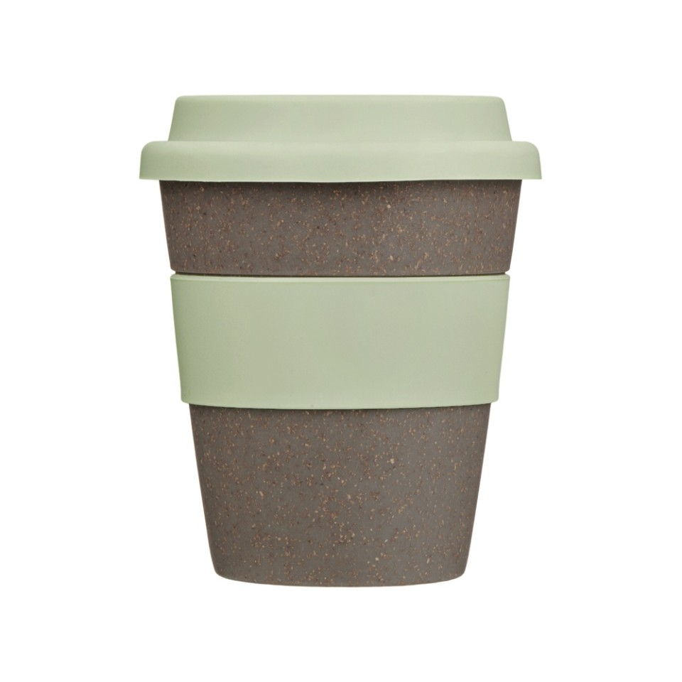 Стакан с силиконовой крышкой "Cafe", olive