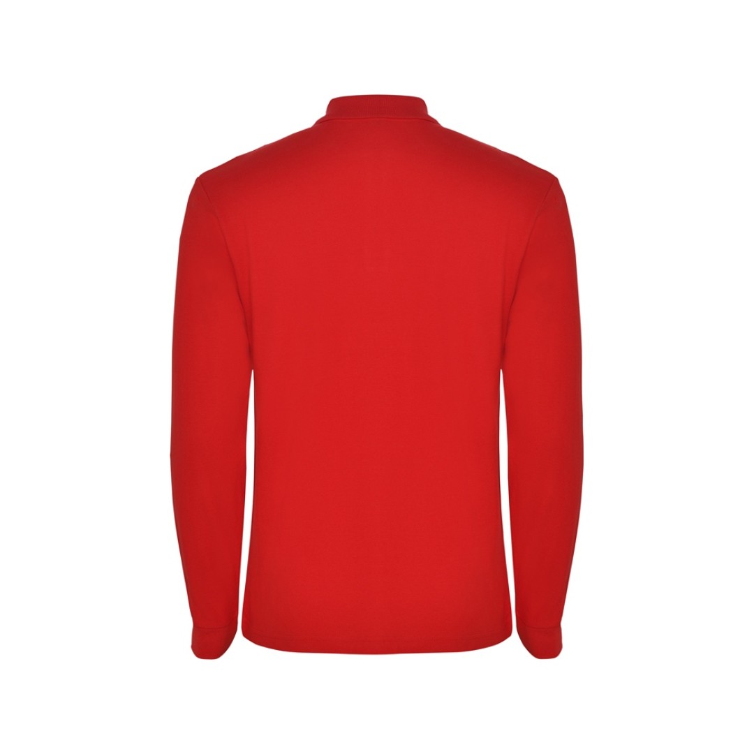 Рубашка поло "Estrella" мужская с длинным рукавом, красный