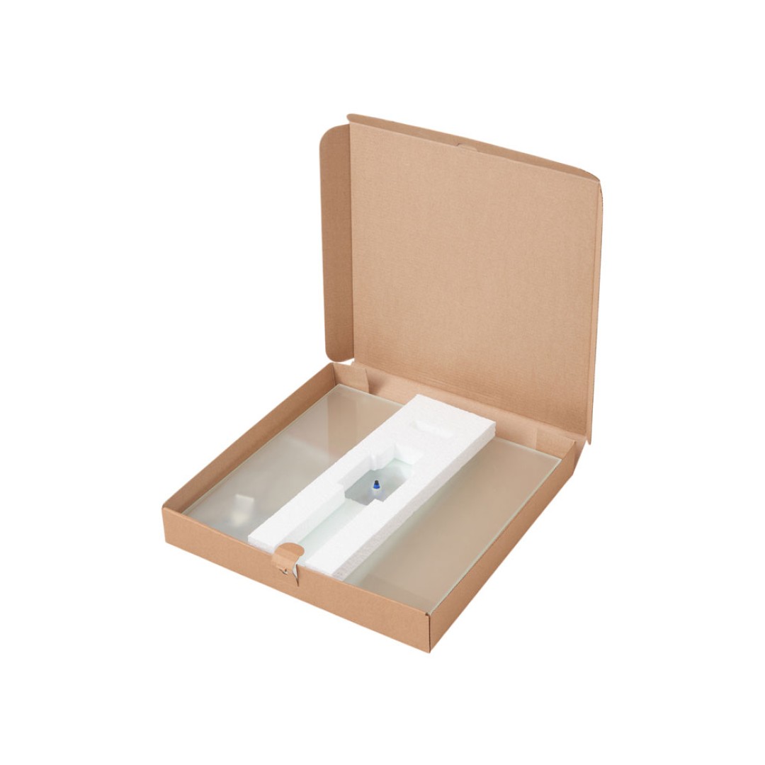 Часы настенные квадратные из стекла 28х28 см «Nile»