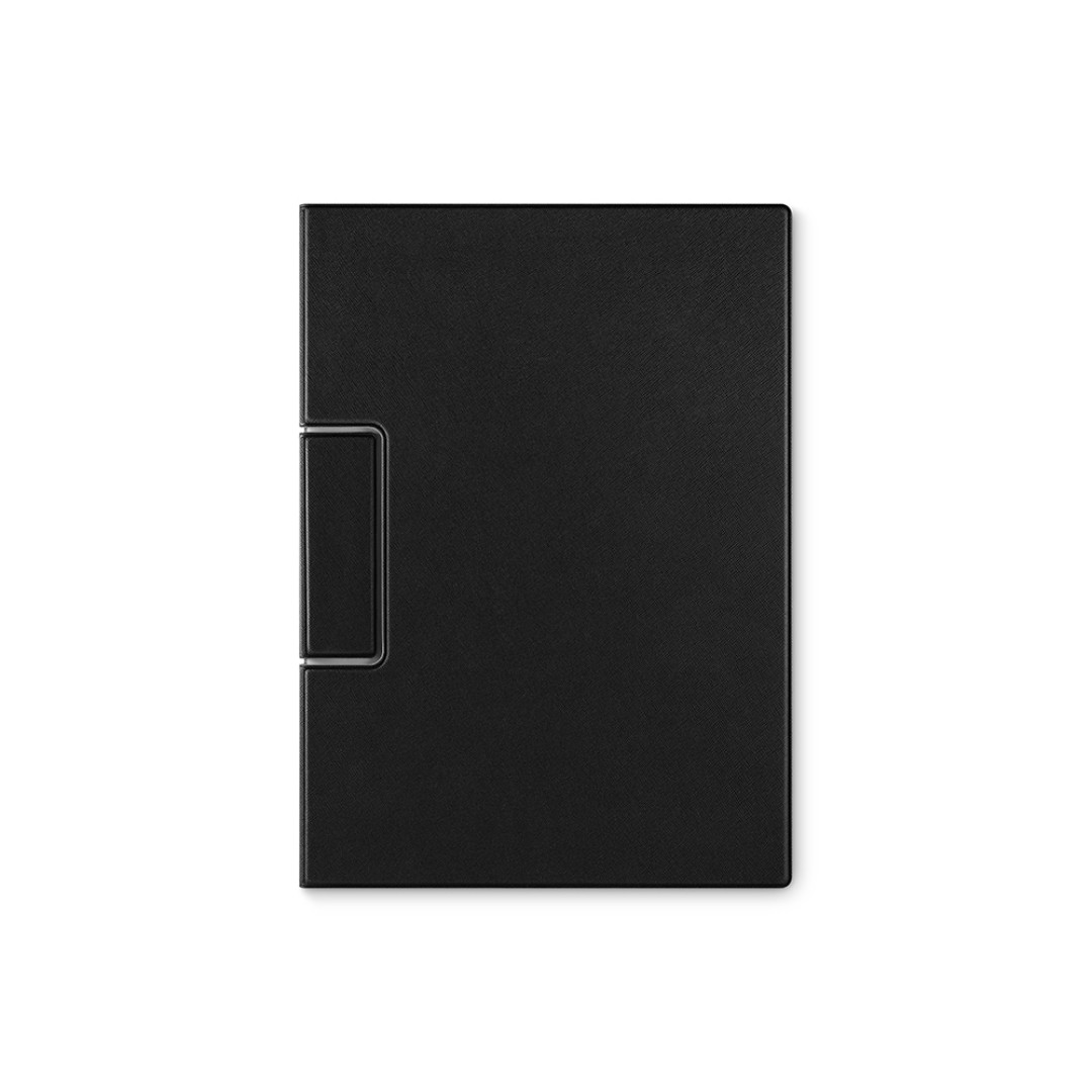 Планшет на магнитах с крышкой из экокожи "Favor", черный