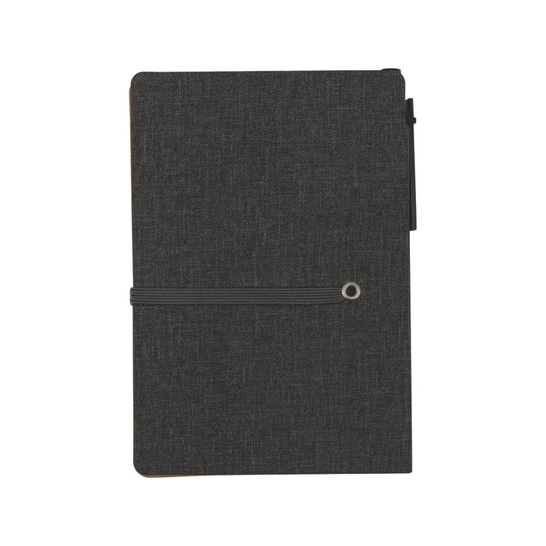 Блокнот А6 «Write and stick» с ручкой и набором стикеров, черный