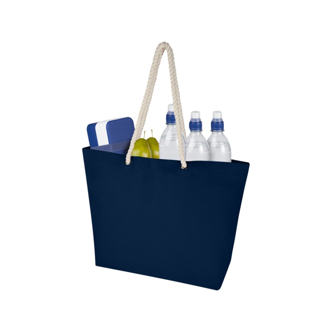 Florida пляжная эко-сумка из переработанного материала, сертифицированного по стандарту GRS, плотностью 270 г/м2 18L - Темно - синий