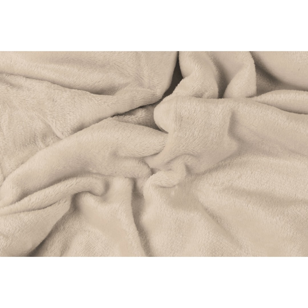 Плед мягкий флисовый Fancy, бежевый