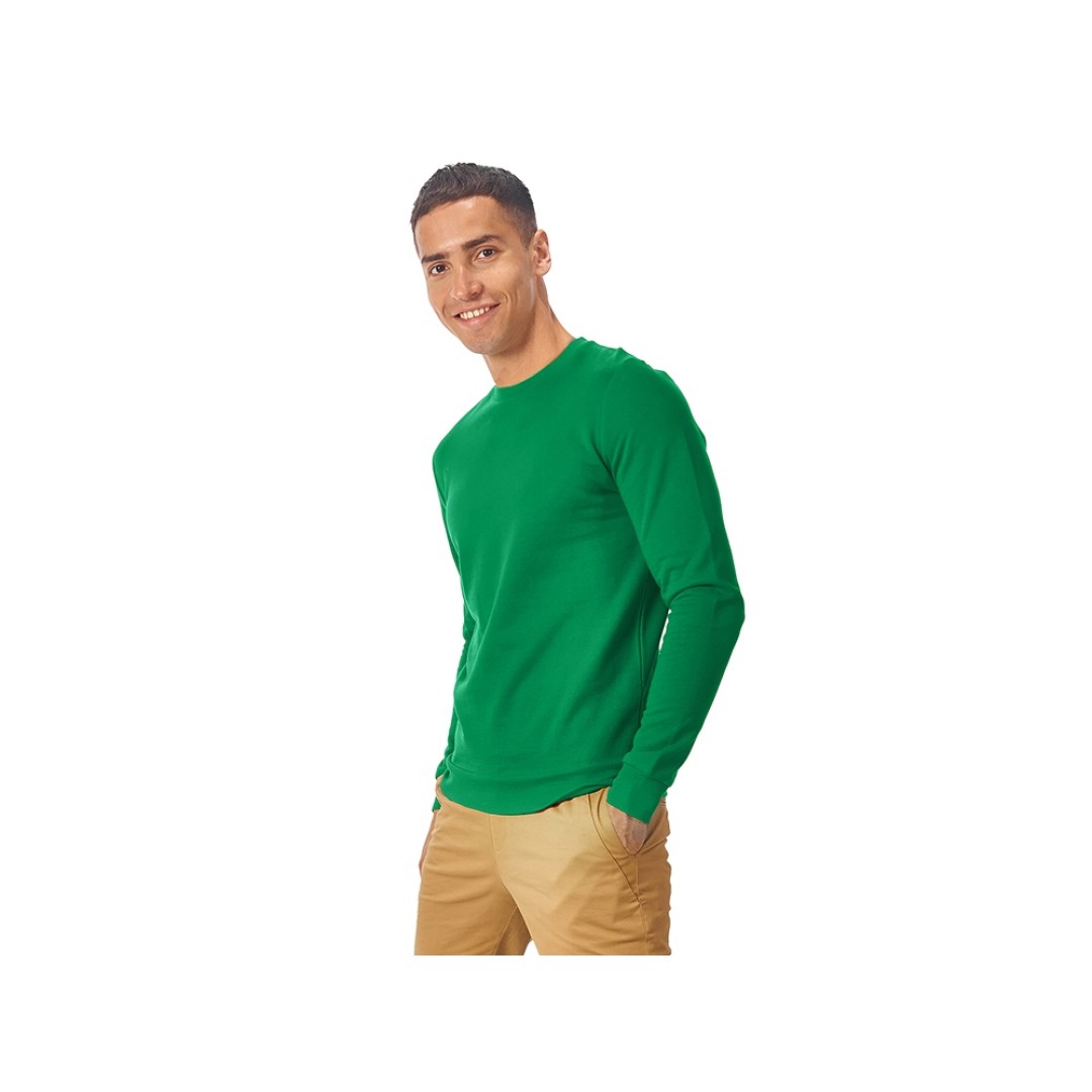 Свитшот "Motion" унисекс с начесом, зелёный