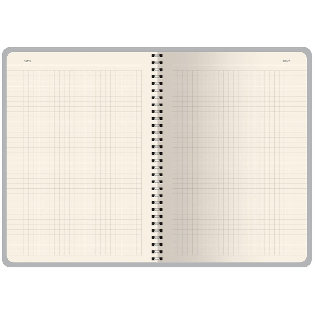 Бизнес тетрадь на гребне А5 "Pragmatic", 60 листов в клетку, фиолетовый