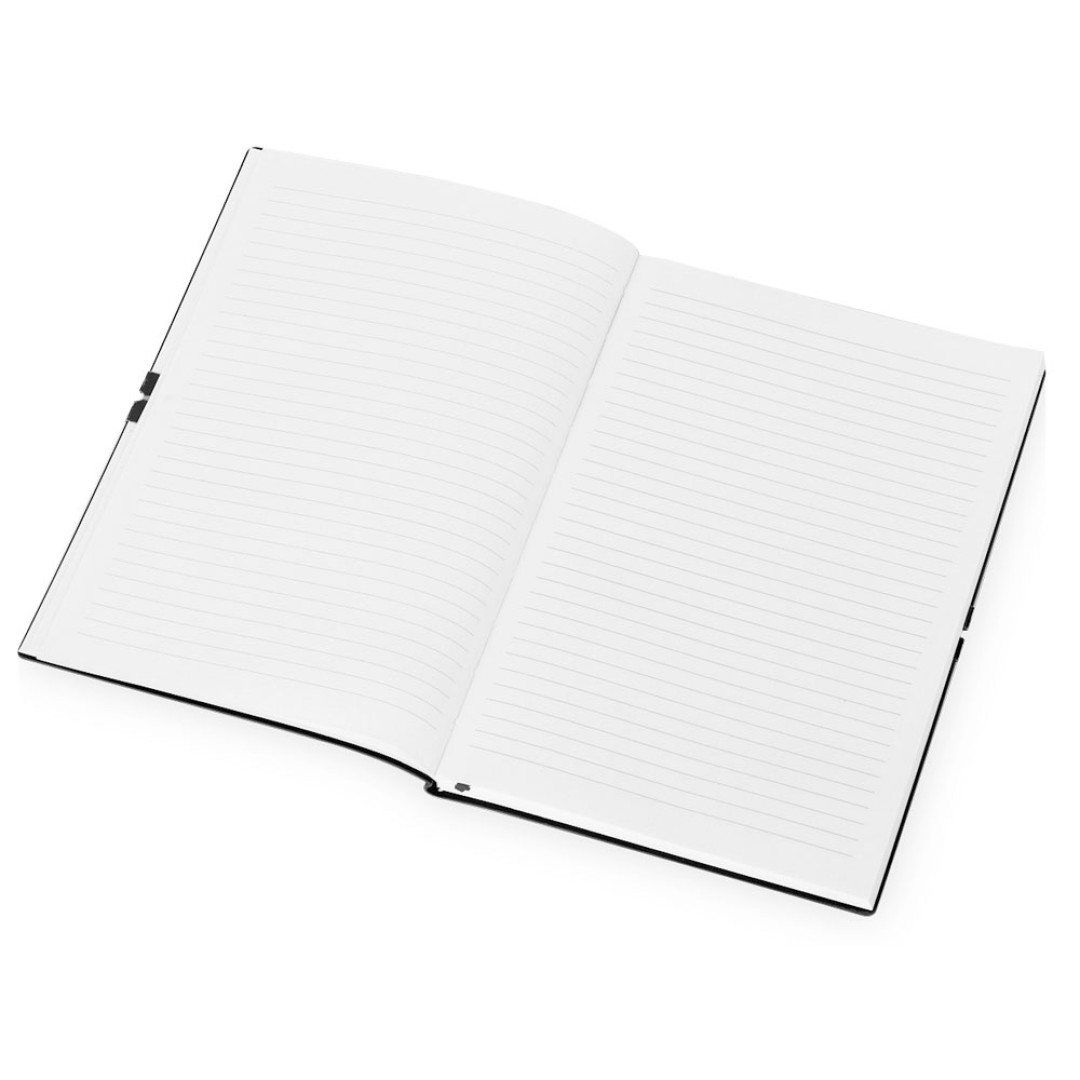 Блокнот "Horizon" с горизонтальной резинкой, гибкая обложка, 80 листов, серый