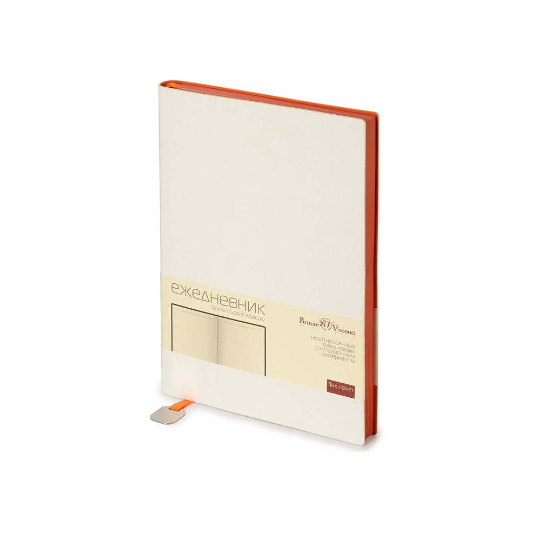 Ежедневник А5 недатированный «Mercury», белый