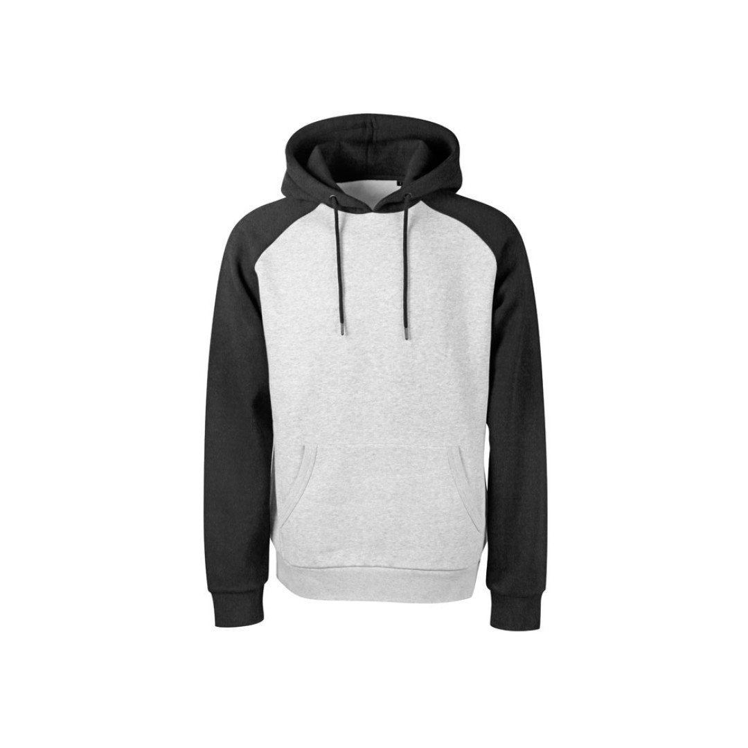 Толстовка с капюшоном «Dublin» мужская, черный/серый меланж