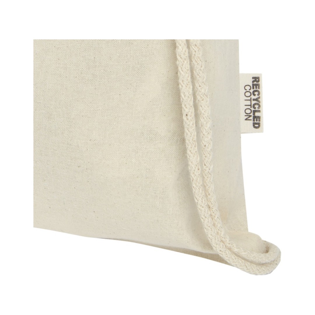 Oregon сумка-кисет из переработанного хлопка, сертифицированного согласно GRS, плотностью 140 г/м2 - Натуральный