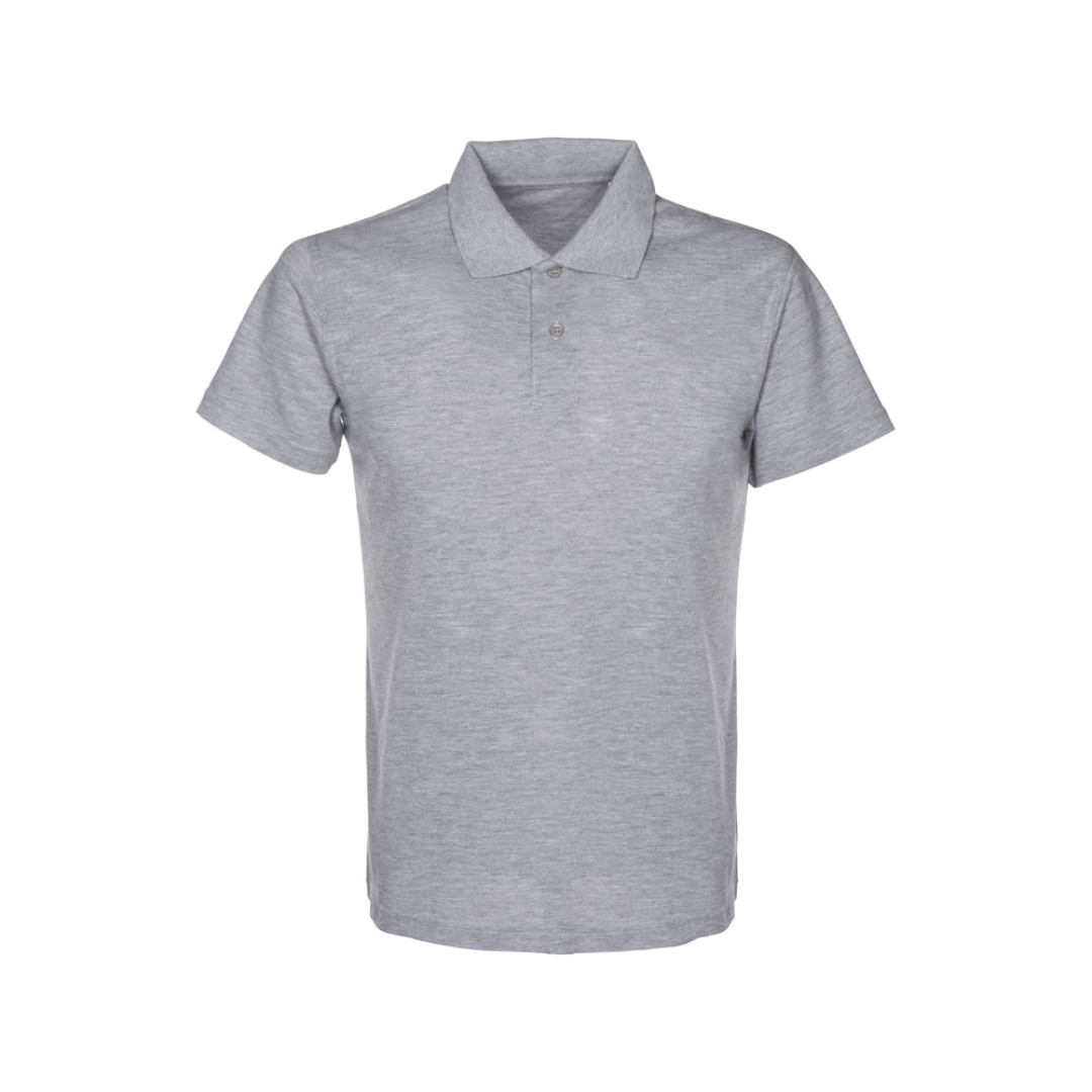 Рубашка поло "First 2.0" мужская, серый меланж