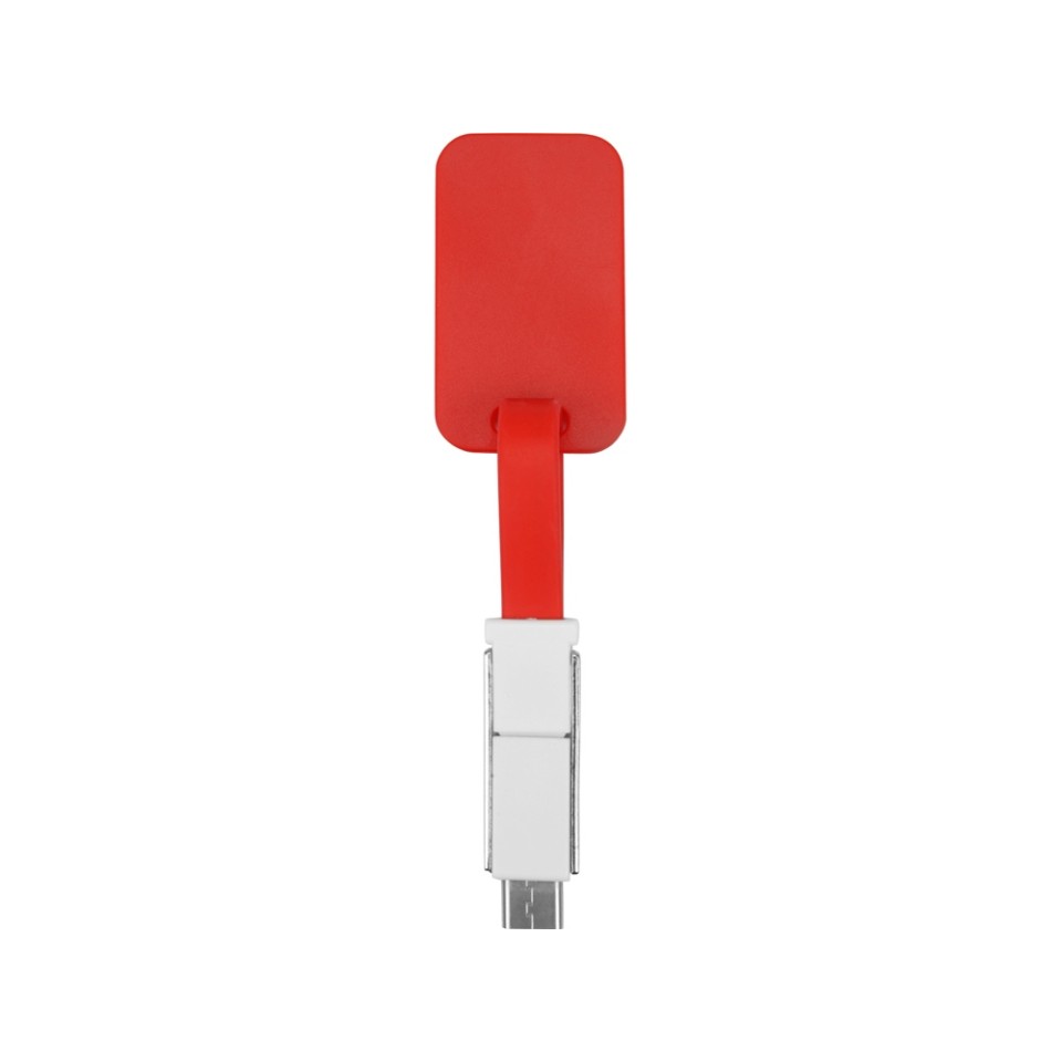 Зарядный кабель 3-в-1 "Charge-it", красный