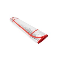 Автомобильный солнцезащитный козырек KINI, серебристый/красный