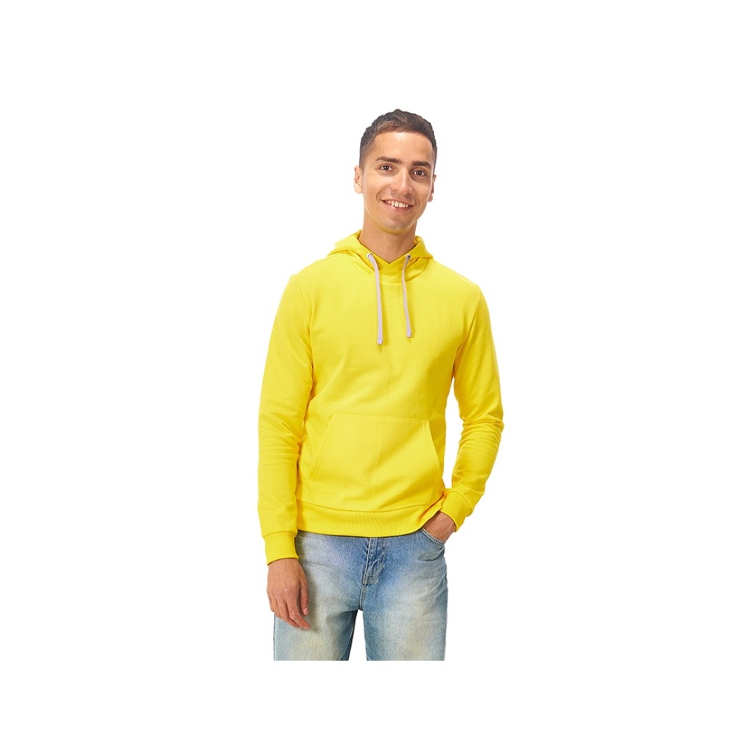 Толстовка унисекс "Stream" с капюшоном, жёлтый