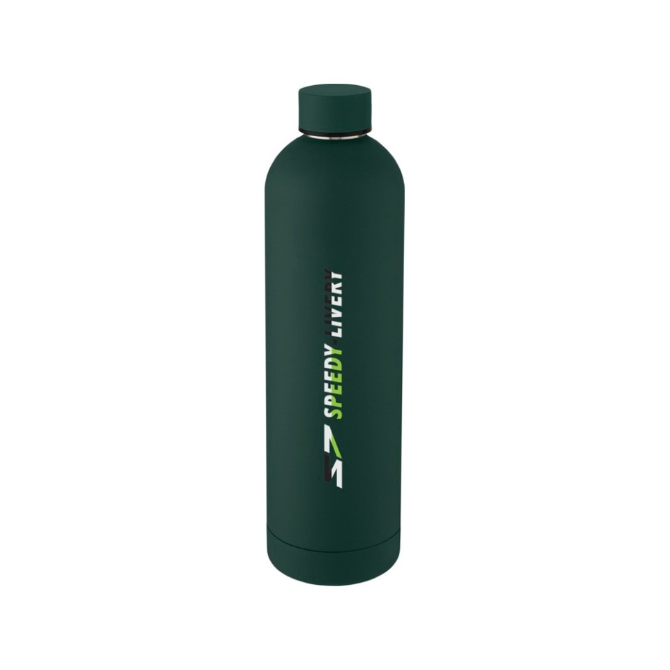 Spring Медная спортивная бутылка объемом 1 л с вакуумной изоляцией , green flash