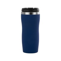 Термокружка "Mony Steel" 350 мл, soft touch, темно-синий