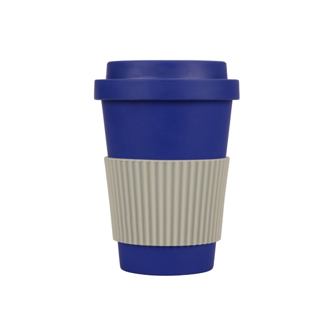 Термокружка "Muffin" из натуральных волокон, темно-синий