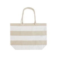 Florida пляжная эко-сумка из переработанного материала, сертифицированного по стандарту GRS, плотностью 270 г/м2 18L - Натуральный / Белый