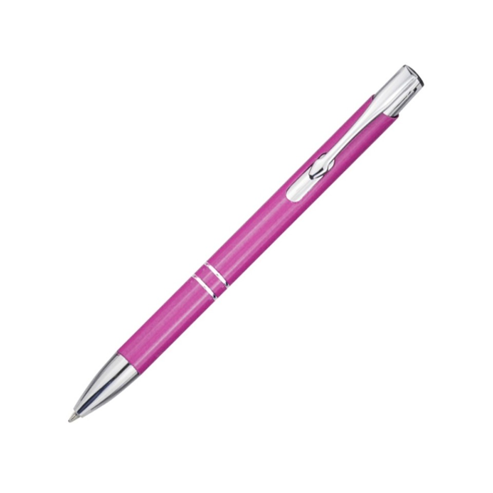 Шариковая ручка Moneta из переработанного алюминия - Фуксия