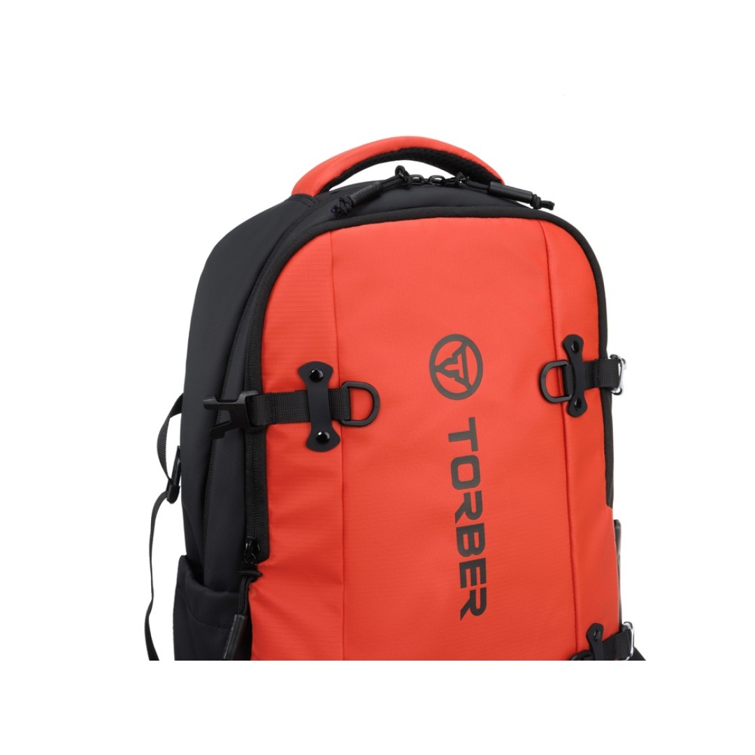 Рюкзак спортивный TORBER Xtreme 18", оранжевый/чёрный, 31 х 12 х 46 см, 17л