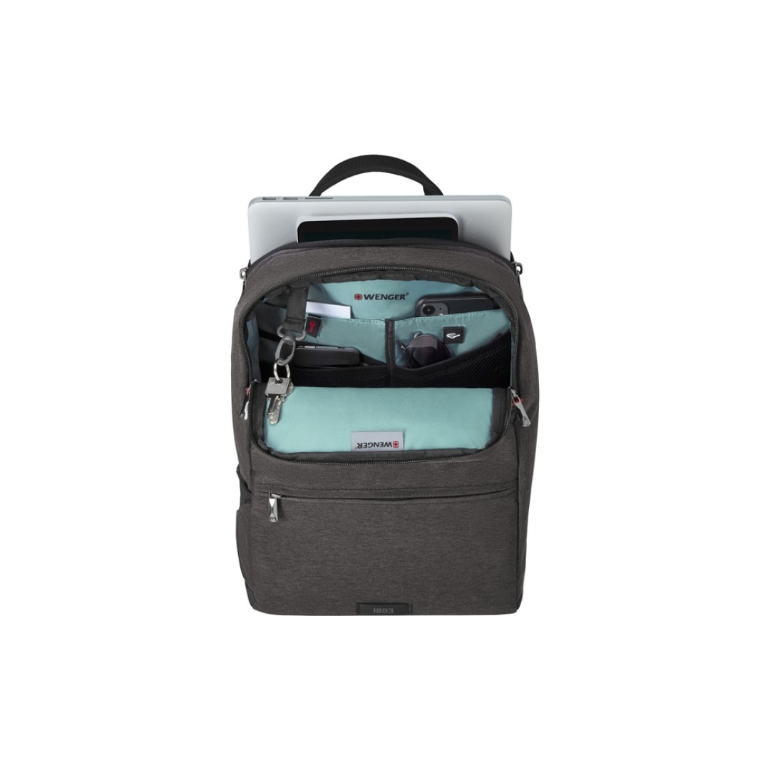 Рюкзак WENGER MX Reload 14", серый, 100% полиэстер, 28х18х42 см, 17 л