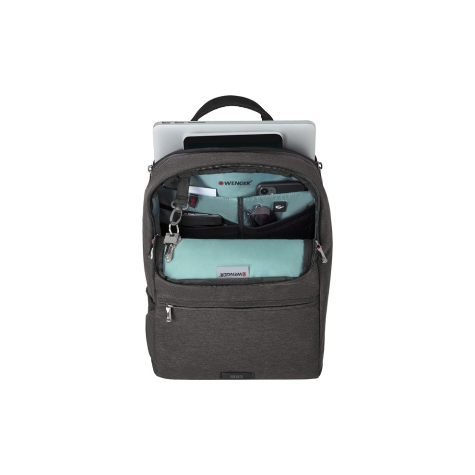 Рюкзак WENGER MX Reload 14", серый, 100% полиэстер, 28х18х42 см, 17 л