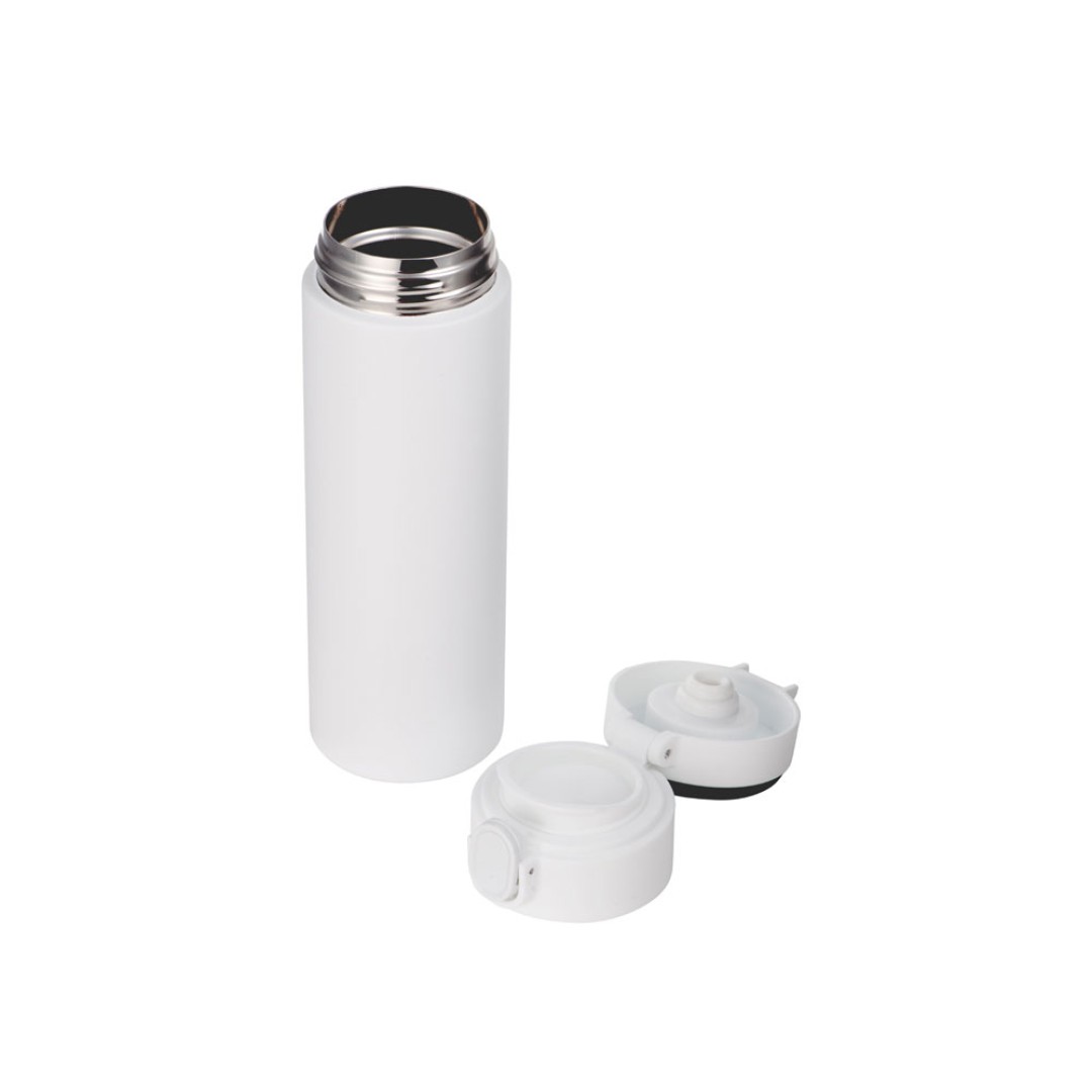 Вакуумная термокружка Waterline с медной изоляцией «Bravo», 400 мл, тубус, белый (Р)