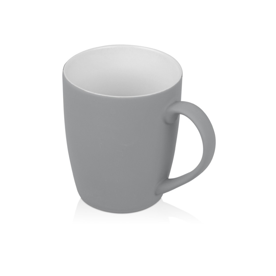 Кружка с покрытием soft-touch “Tulip Gum”, средне-серый NEW Cool gray 7C