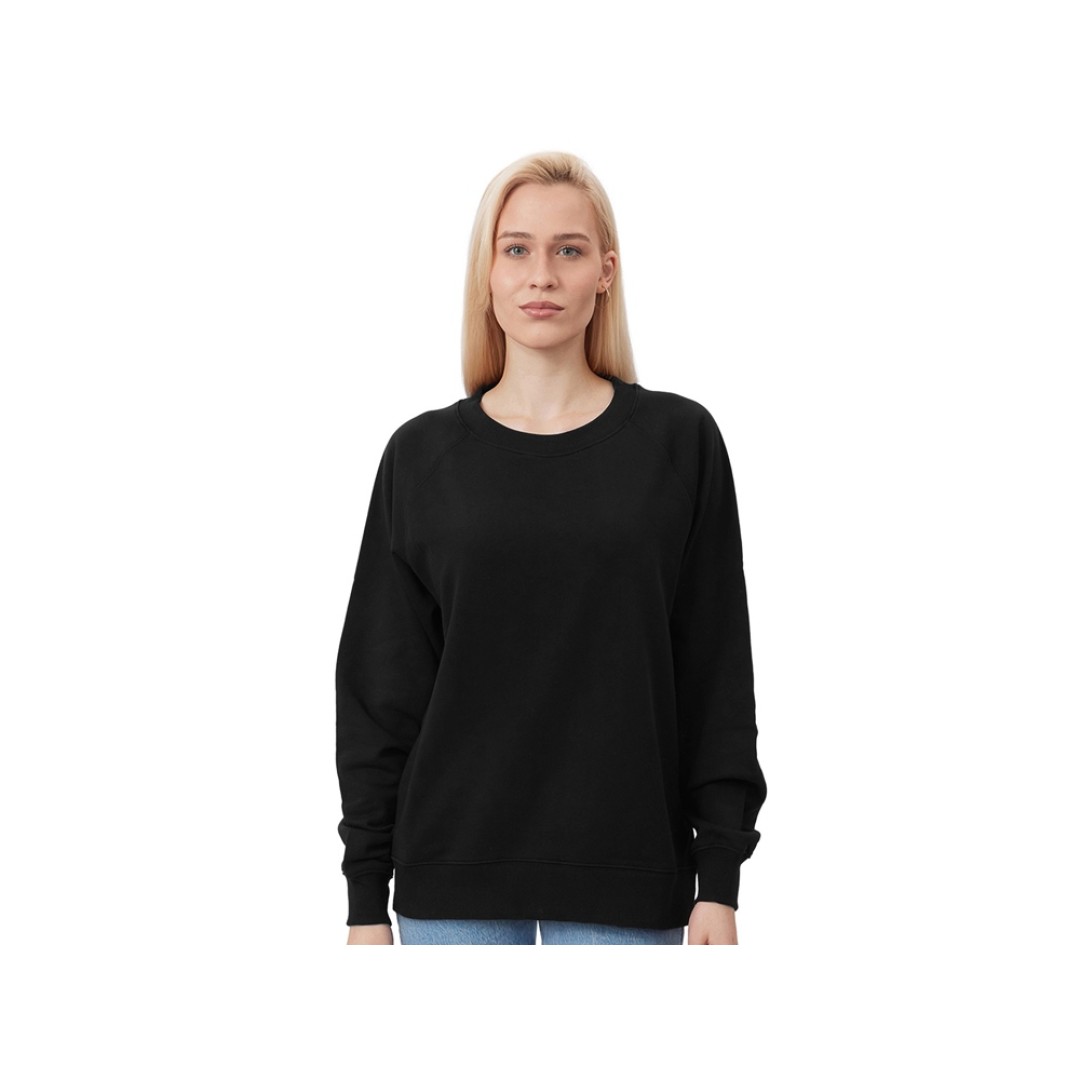 Свитшот оверсайз с рукавом реглан «Belgrade», унисекс, черный