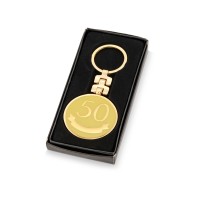 Брелок "Юбилей - 50 лет", золотистый