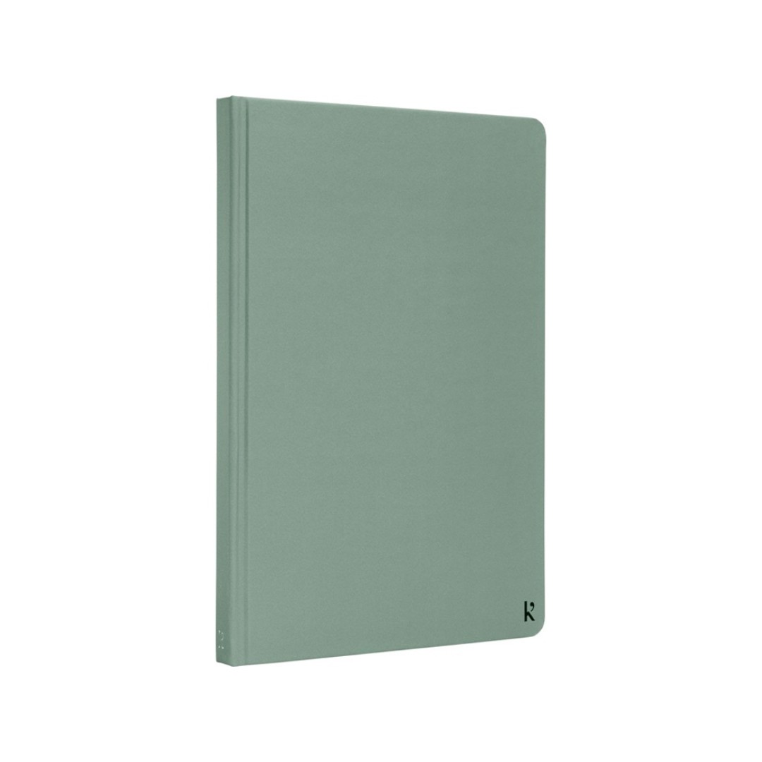 Блокнот в твердом переплете Karst формата A5, зеленый яркий