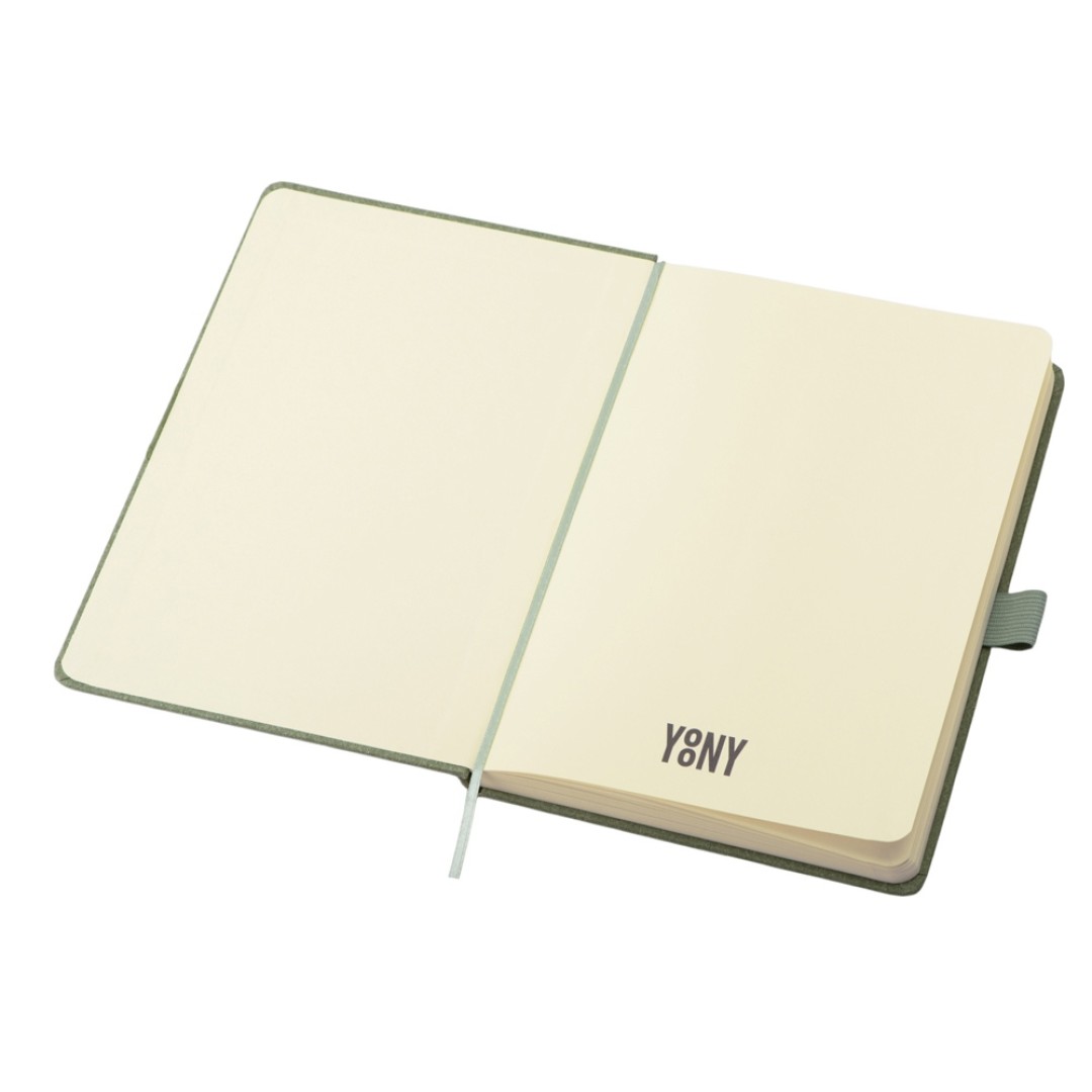 Блокнот А5 "Snow Hard" твердая обложка, 80 листов 70 гр/м2, зеленый